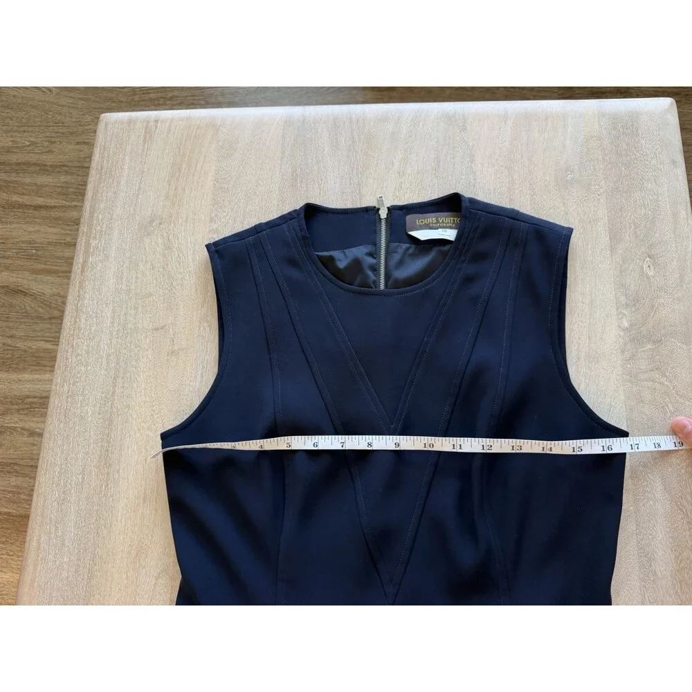Louis Vuitton Uniformes Navy Fit and Flare Mini Dress Size 38 or US 6 - Picture 6 of 9